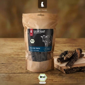 LIEBESGUT Hunde-Snack Bio Rind Pansen