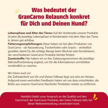 animonda GranCarno Original Nassfutter Hund Adult, Lachs und Spinat 24x400 g
