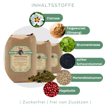 Hand aufs Pferd/Hund Abwehr Kräuter für Pferde – Ritterrüstung 1kg