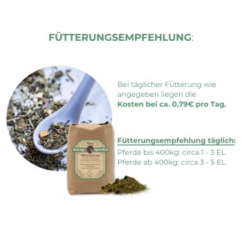 Hand aufs Pferd/Hund Abwehr Kräuter für Pferde – Ritterrüstung 1kg