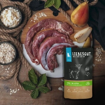 LIEBESGUT Katzenfutter Friss-dich-satt Paket Junior 36 x 100 g