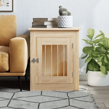VidaXL Hundekäfig im Möbel-Stil eiche grau 75 cm, 55 cm, 65 cm