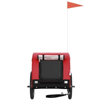VidaXL Fahrradanhänger 133x69x73,5cm (L x B x H) rot