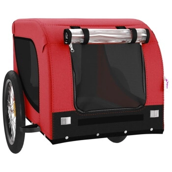 VidaXL Fahrradanhänger 133x69x73,5cm (L x B x H) rot