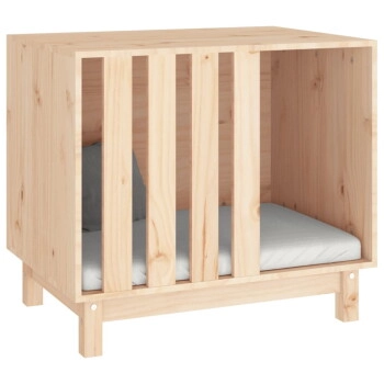 VidaXL Design Hundehütte aus Kiefernholz 70 cm, 50 cm, 62 cm