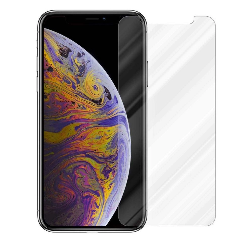 Cadorabo Panzer Folie für Apple iPhone XS MAX Schutzfolie in KRISTALL KLAR Gehärtetes (Tempered) Display-Schutzglas in 9H Härte mit 3D Touch Kompatibilität