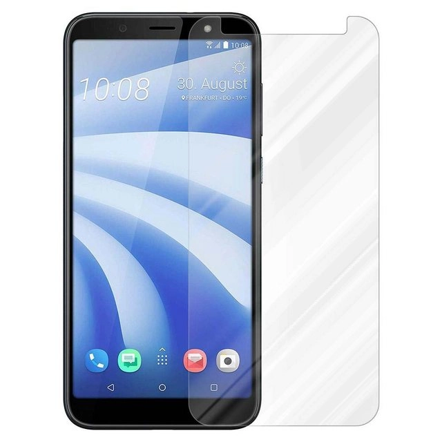 Cadorabo Panzer Folie für HTC U12 LIFE Schutzfolie in KRISTALL KLAR Gehärtetes (Tempered) Display-Schutzglas in 9H Härte mit 3D Touch Kompatibilität