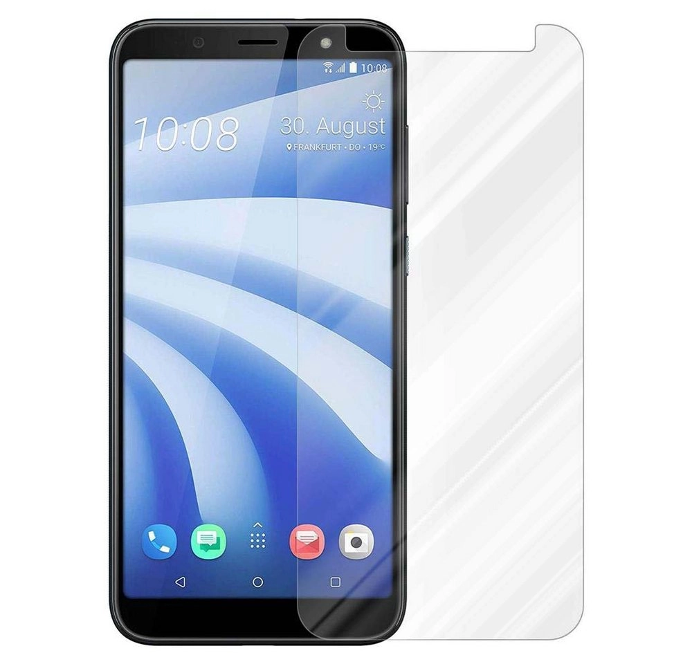 Cadorabo Panzer Folie für HTC U12 LIFE Schutzfolie in KRISTALL KLAR Gehärtetes (Tempered) Display-Schutzglas in 9H Härte mit 3D Touch Kompatibilität