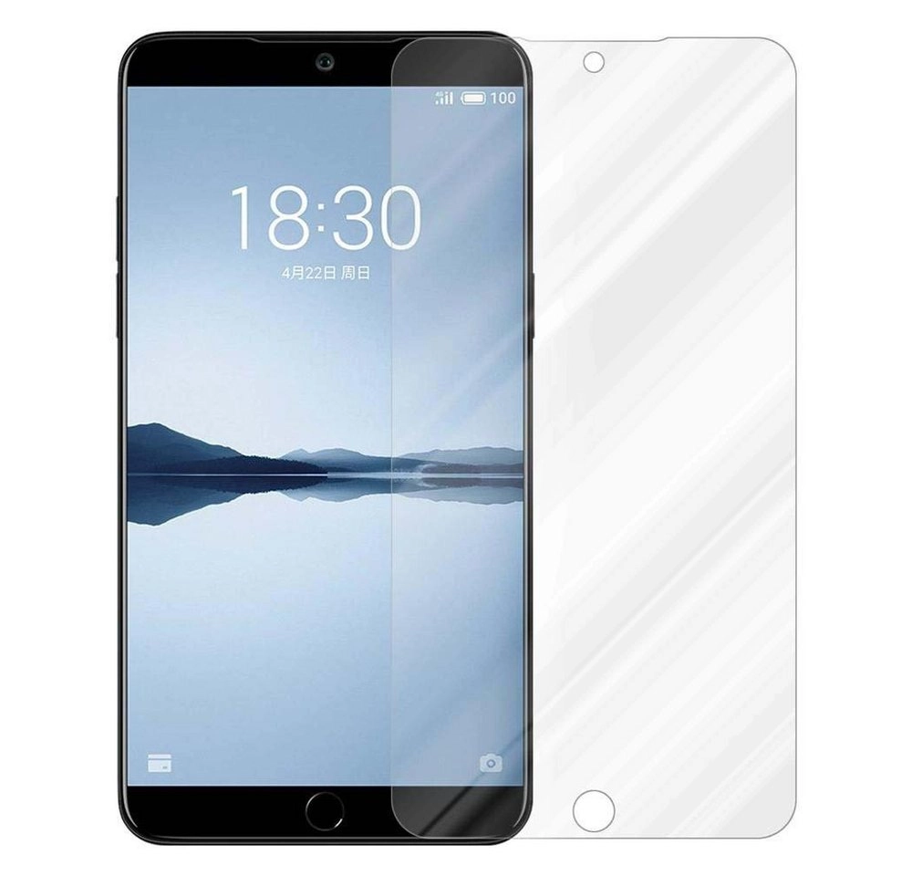 Cadorabo Panzer Folie für MEIZU 15 Schutzfolie in KRISTALL KLAR Gehärtetes (Tempered) Display-Schutzglas in 9H Härte mit 3D Touch Kompatibilität