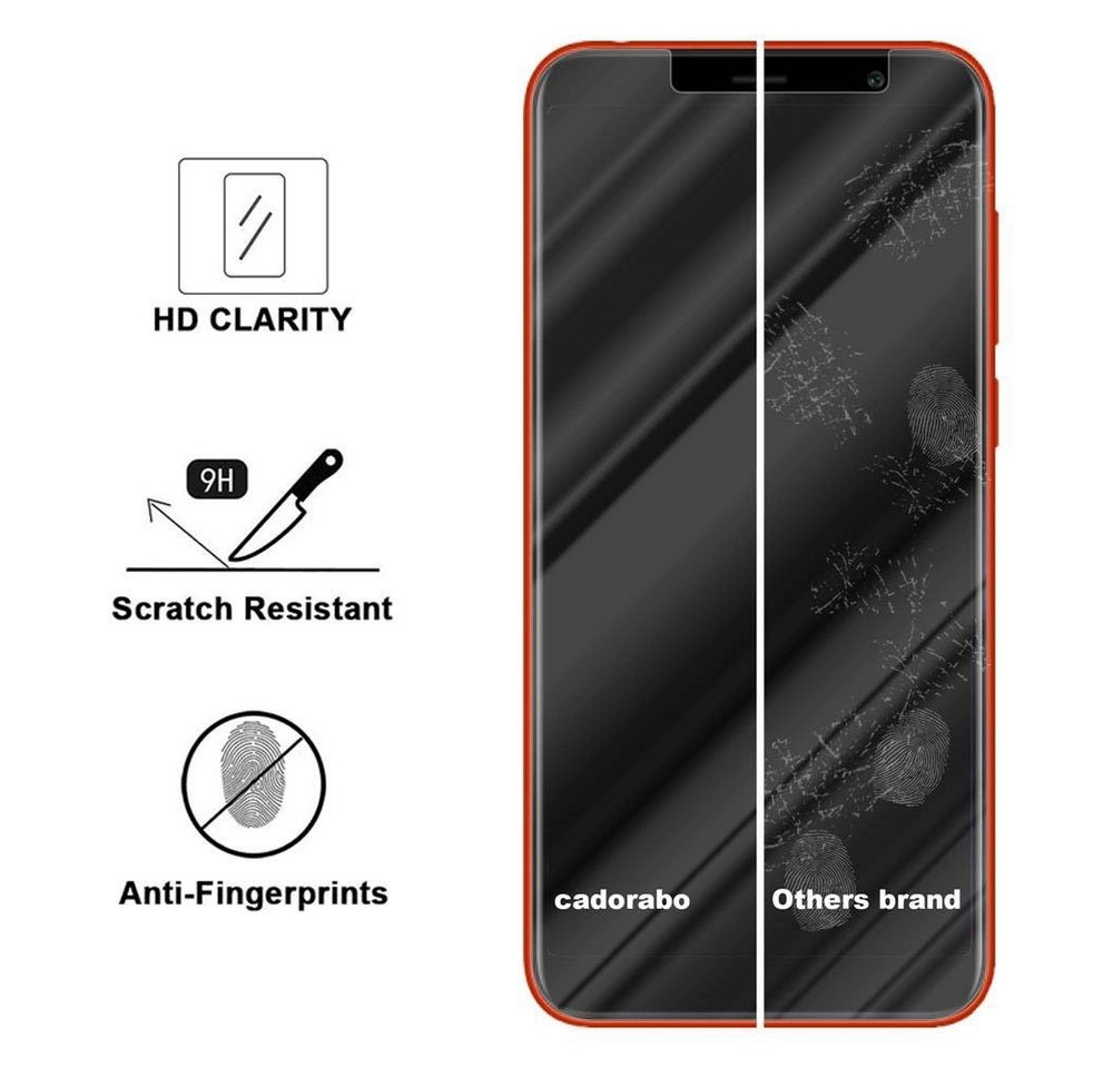 Cadorabo Panzer Folie für MEIZU M6T Schutzfolie in KRISTALL KLAR Gehärtetes (Tempered) Display-Schutzglas in 9H Härte mit 3D Touch Kompatibilität