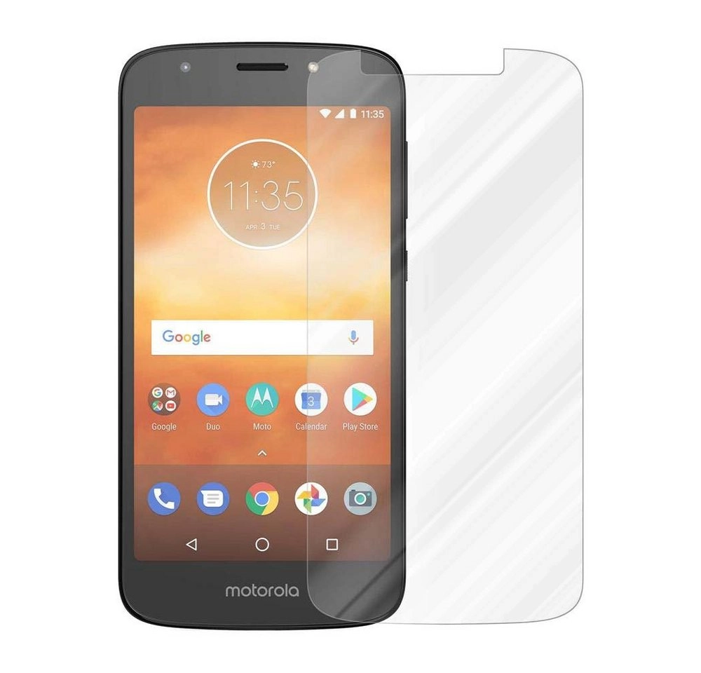 Cadorabo Panzer Folie für Motorola MOTO E5 PLAY Schutzfolie in KRISTALL KLAR Gehärtetes (Tempered) Display-Schutzglas in 9H Härte mit 3D Touch Kompatibilität