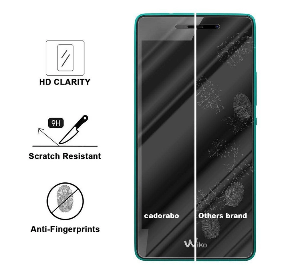 Cadorabo Panzer Folie für WIKO TOMMY Schutzfolie in KRISTALL KLAR Gehärtetes (Tempered) Display-Schutzglas in 9H Härte mit 3D Touch Kompatibilität