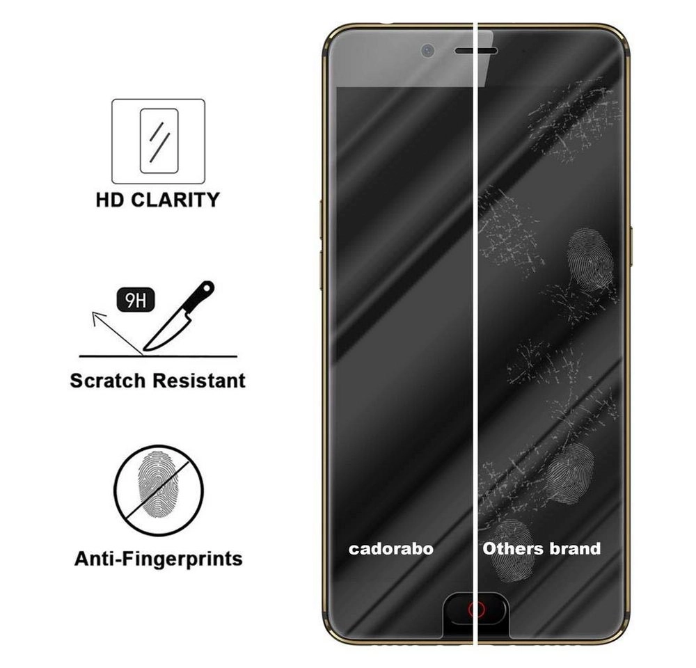 Cadorabo Panzer Folie für ZTE Nubia N2 Schutzfolie in KRISTALL KLAR Gehärtetes (Tempered) Display-Schutzglas in 9H Härte mit 3D Touch Kompatibilität