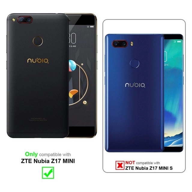 Cadorabo Panzer Folie für ZTE Nubia Z17 MINI Schutzfolie in KRISTALL KLAR Gehärtetes (Tempered) Display-Schutzglas in 9H Härte mit 3D Touch Kompatibilität