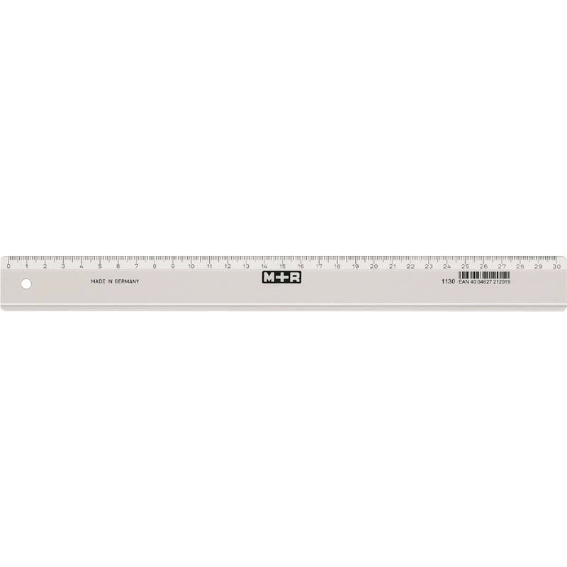 M+R Lineal schmal 30cm glasklar 1 Stück