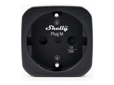 SHELLY Plug M Black 2-pack Plug