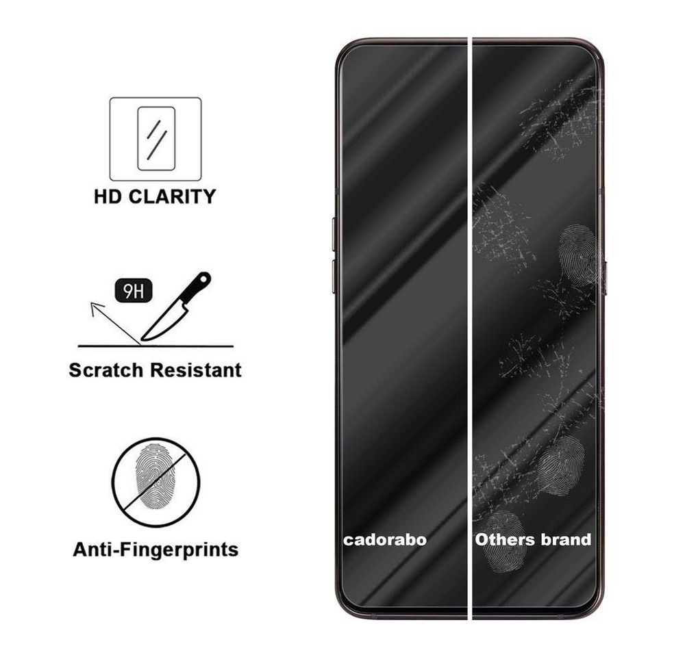 Cadorabo Panzer Folie für Samsung Galaxy A80 / A90 Schutzfolie in KRISTALL KLAR Gehärtetes (Tempered) Display-Schutzglas in 9H Härte mit 3D Touch Kompatibilität