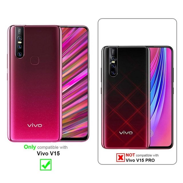 Cadorabo Panzer Folie für Vivo V15 Schutzfolie in KRISTALL KLAR Gehärtetes (Tempered) Display-Schutzglas in 9H Härte mit 3D Touch Kompatibilität