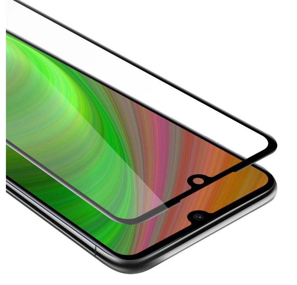 Cadorabo Vollbild Panzer Folie für Xiaomi RedMi 7 Schutzfolie in TRANSPARENT mit SCHWARZ Gehärtetes (Tempered) Display-Schutzglas in 9H Härte mit 3D Touch Kompatibilität