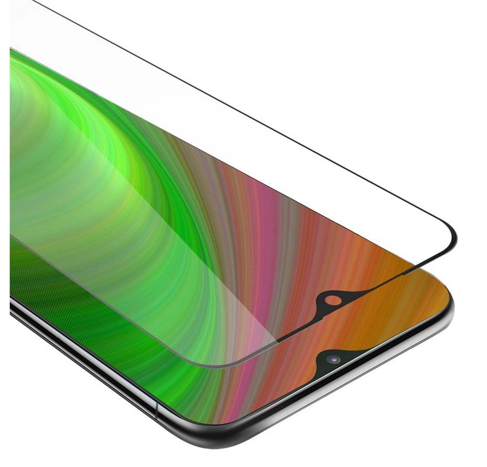 Cadorabo Vollbild Panzer Folie für Samsung Galaxy M10 Schutzfolie in TRANSPARENT mit SCHWARZ Gehärtetes (Tempered) Display-Schutzglas in 9H Härte mit 3D Touch Kompatibilität
