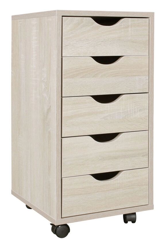 Rollcontainer Aleg 33 x 64 cm Eiche Sonoma
