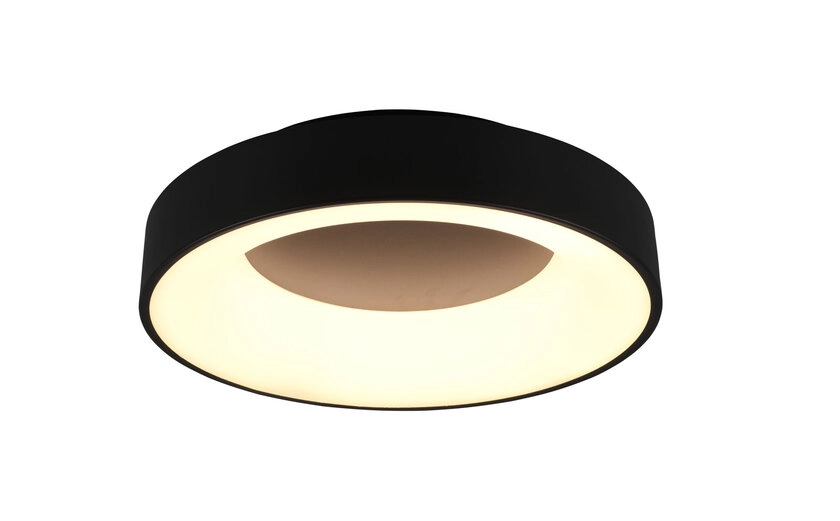 Girona Deckenleuchte schwarz 671210132, D/H: 45/11 cm, Metall