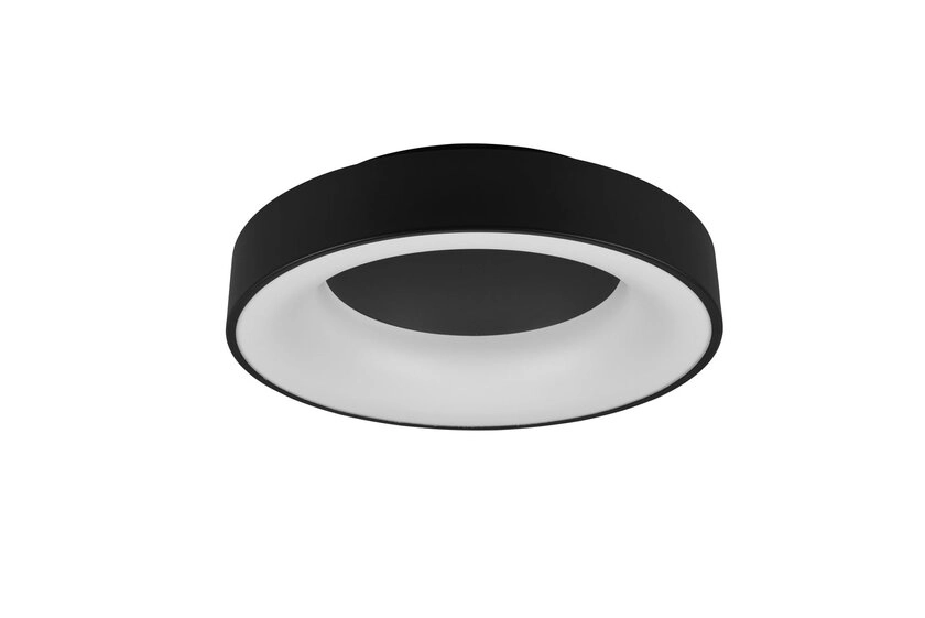 Girona Deckenleuchte schwarz 671210132, D/H: 45/11 cm, Metall