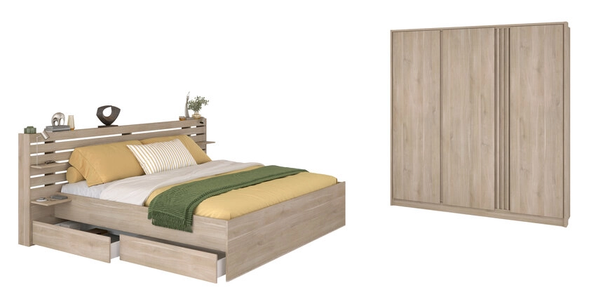 Parisot Schlafzimmerset Escale 24 braun