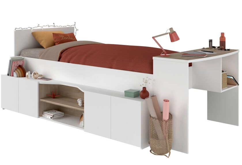 Parisot Hochbett Cleo 1 90 x 200 cm weiß