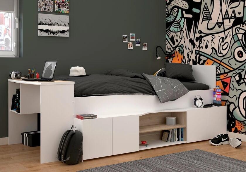 Parisot Hochbett Cleo 1 90 x 200 cm weiß