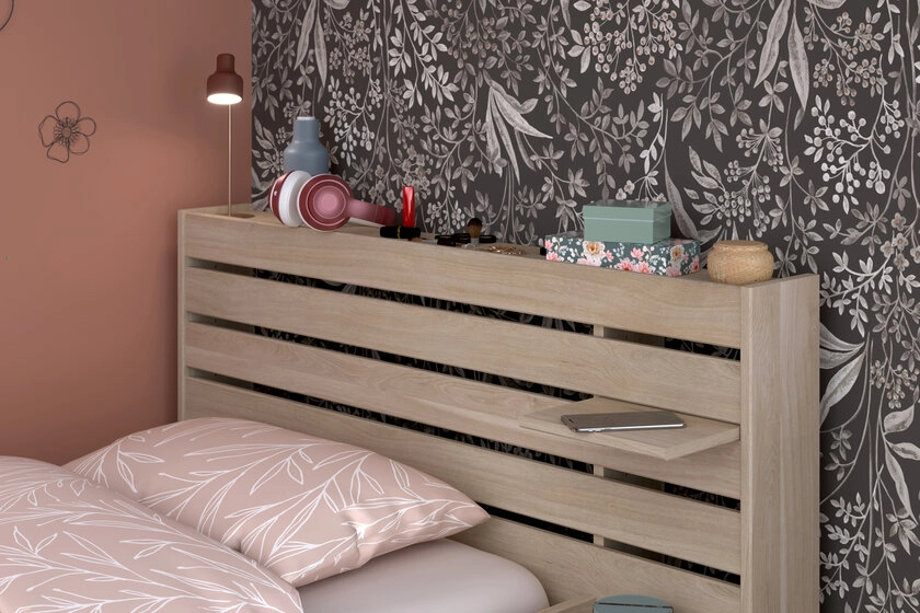 Parisot Stauraumbett Escale 1 braun 90 x 200 cm