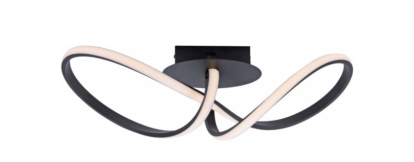 LED-Deckenleuchte Maria 61x27x24,5 cm schwarz