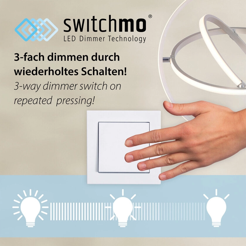 LED-Deckenleuchte Maria 61x27x24,5 cm schwarz