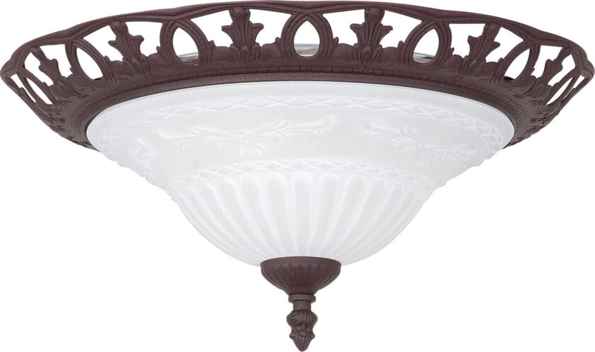 Rustica Deckenleuchte braun, mehrfarbig, 6102021-24, D/H: 38/16,5 cm, Metall