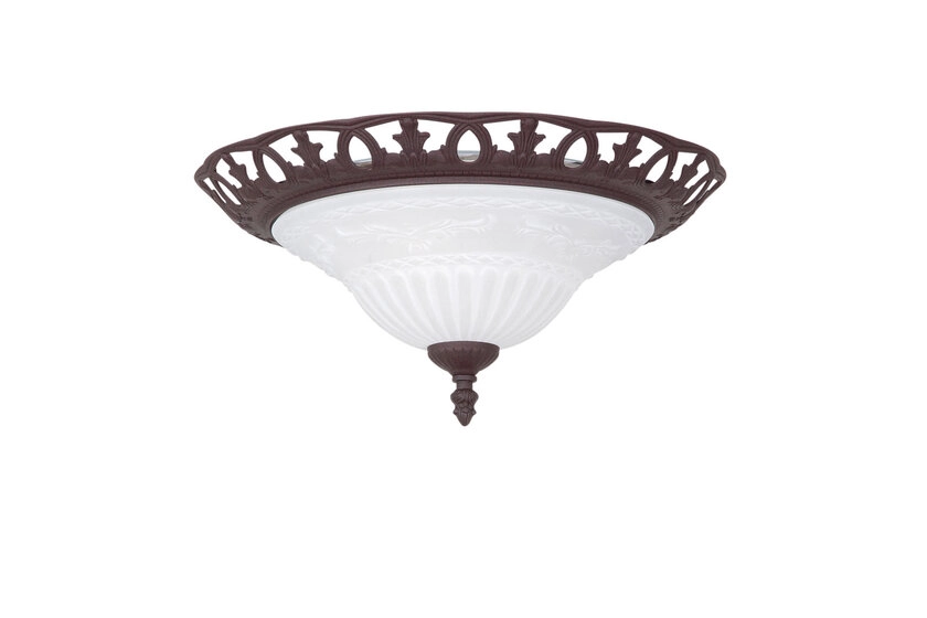 Rustica Deckenleuchte braun, mehrfarbig, 6102021-24, D/H: 38/16,5 cm, Metall
