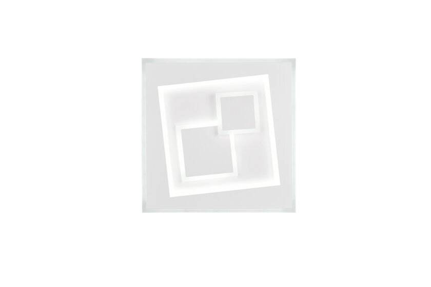 RL LED Wand/Deckenlampe Degas,weiß,35x35cm,5,5cm,Metall,quadradisch