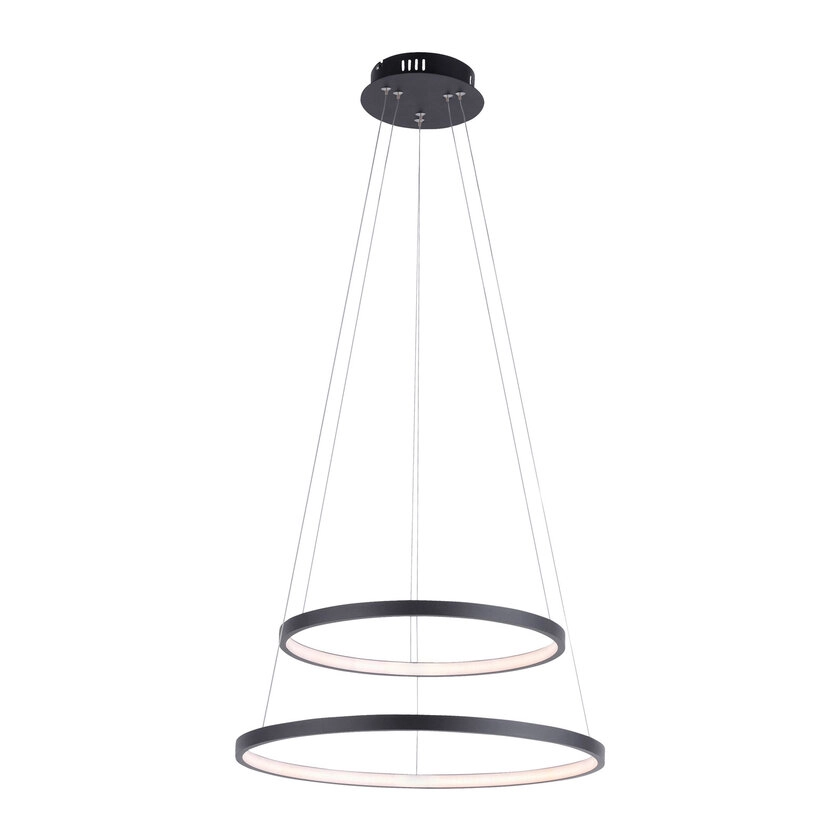 Pendelleuchte Circle anthrazit 50 cm rund