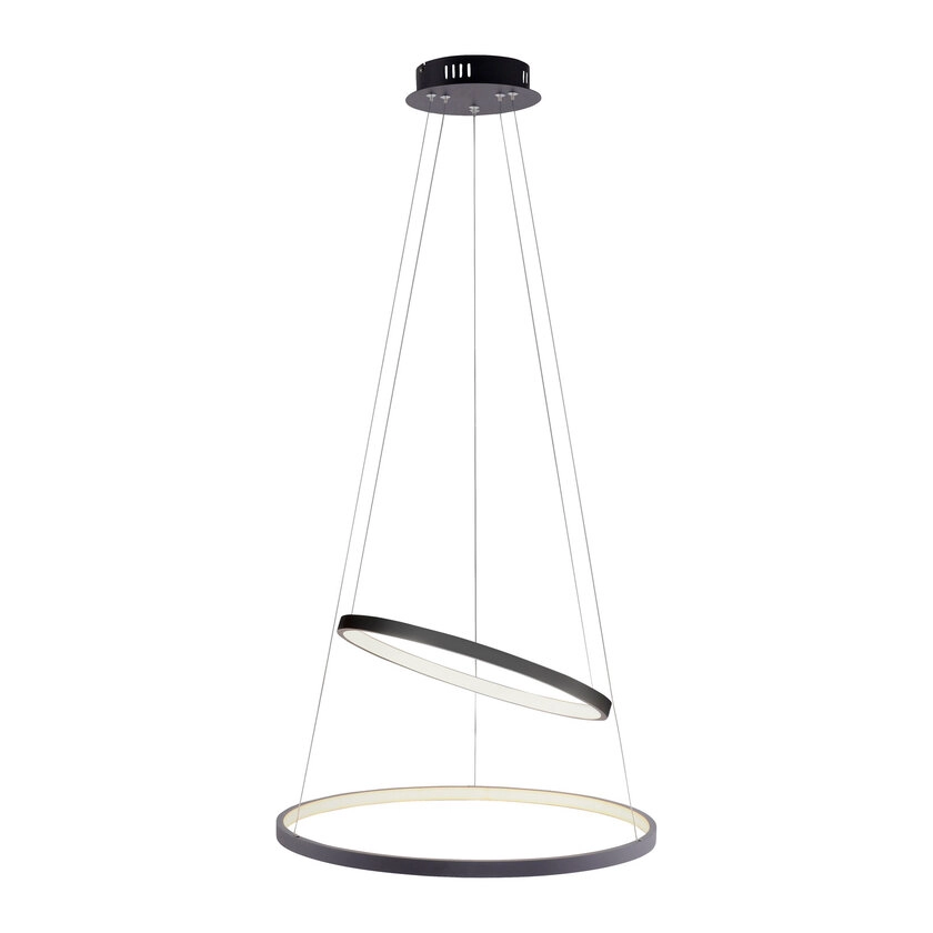 Pendelleuchte Circle anthrazit 50 cm rund