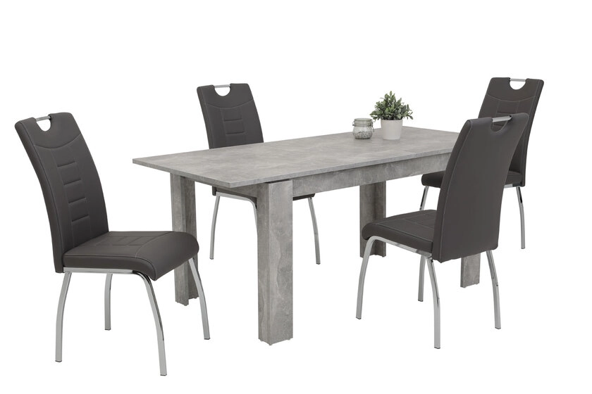 Esszimmerstuhl ANDREA 2er Set grau