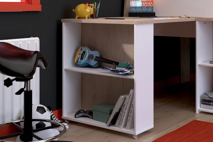 Parisot Hochbett Lucas weiß/braun