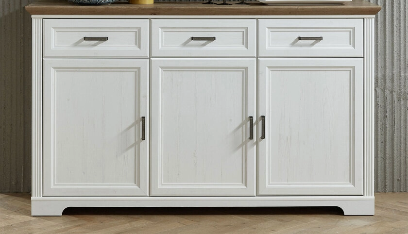 Sideboard Jasmin Pinie hell Nachbildung/Artisan Eiche Nachbildung 166 x 102 x 48 cm