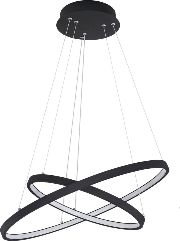 RALPH Pendellampe schwarz 67192-42B, D/H: 51 x 120 cm, Metall, Kunststoff