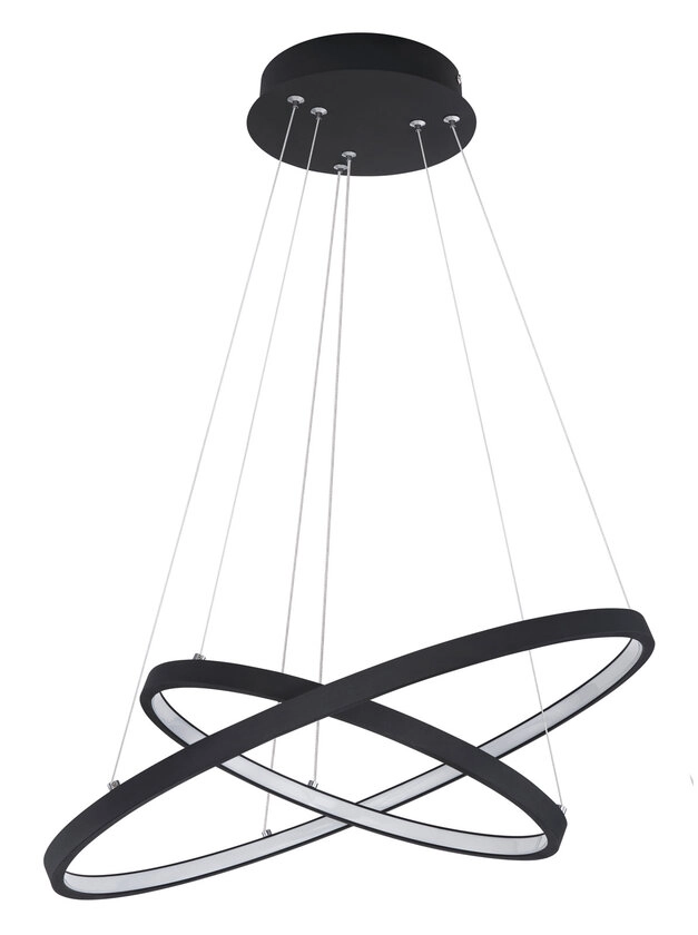 RALPH Pendellampe schwarz 67192-42B, D/H: 51 x 120 cm, Metall, Kunststoff