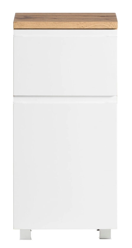 Unterschrank Gent weiß/braun B/H/T 40x79x35 cm