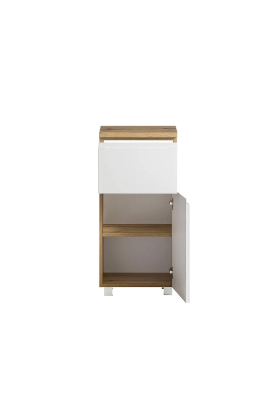Unterschrank Gent weiß/braun B/H/T 40x79x35 cm