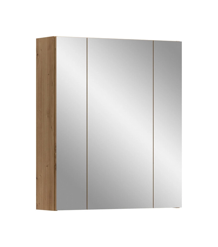 Bad Spiegelschrank Ice 3-türig 60 x 18 x 70 cm Braun