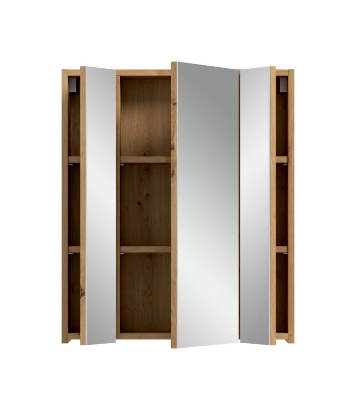 Bad Spiegelschrank Ice 3-türig 60 x 18 x 70 cm Braun