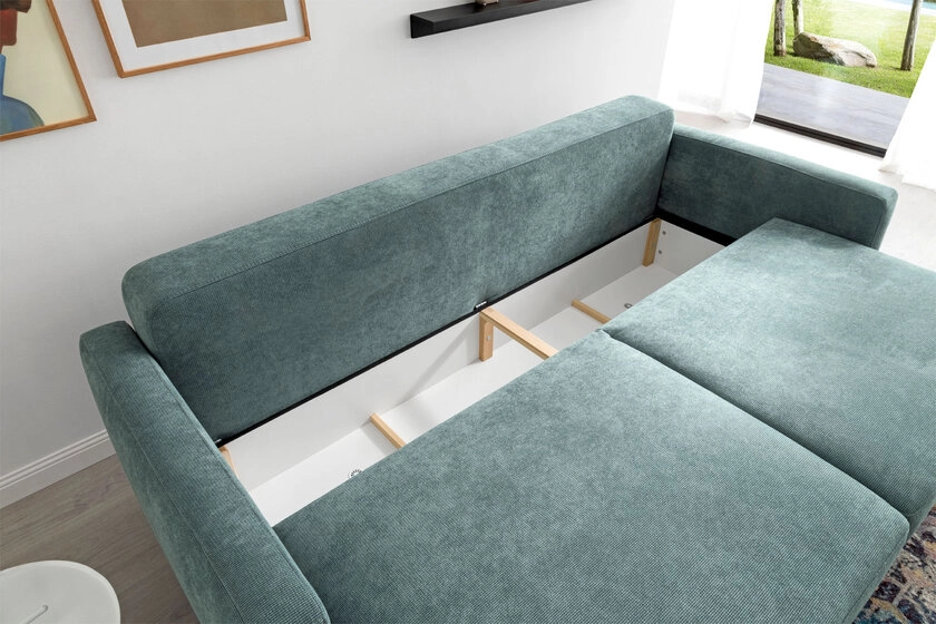 Schlafsofa Letty de Luxe Blue Grey 226x96x106 cm