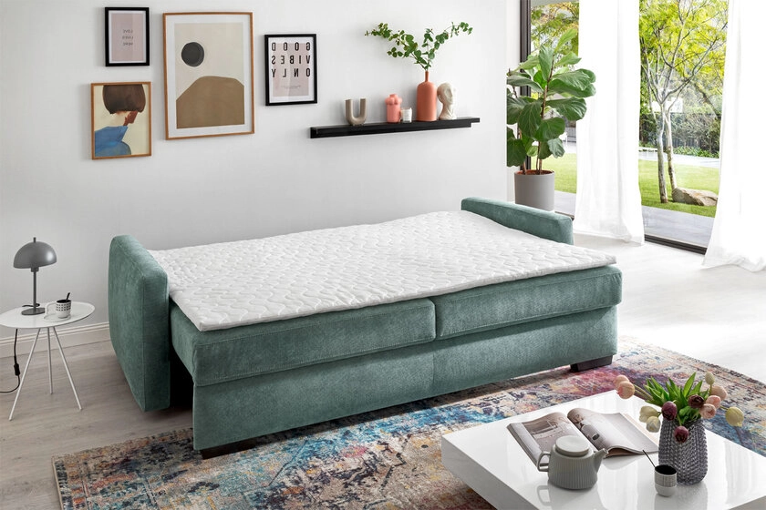 Schlafsofa Letty de Luxe Blue Grey 226x96x106 cm