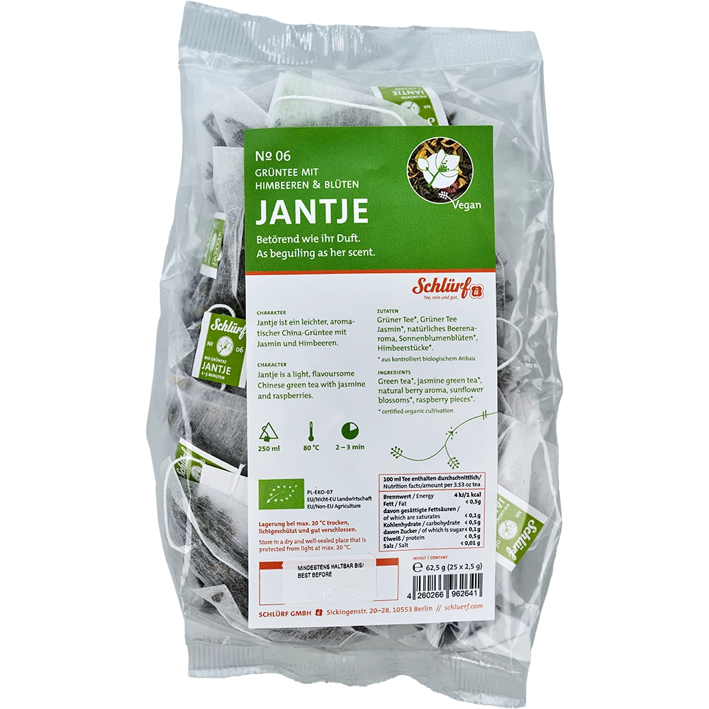 Schlürf - Tüüten - №06 BIO Grüntee "Jantje" (25er)